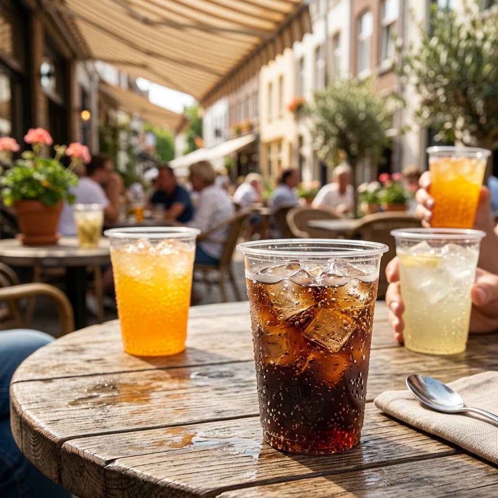 Verres Bière Plastique Grande Pinte 50cl PP – 100/400/800 unités | Gobelet Jetable Festival Terrasse Stade | Sans BPA Incassable