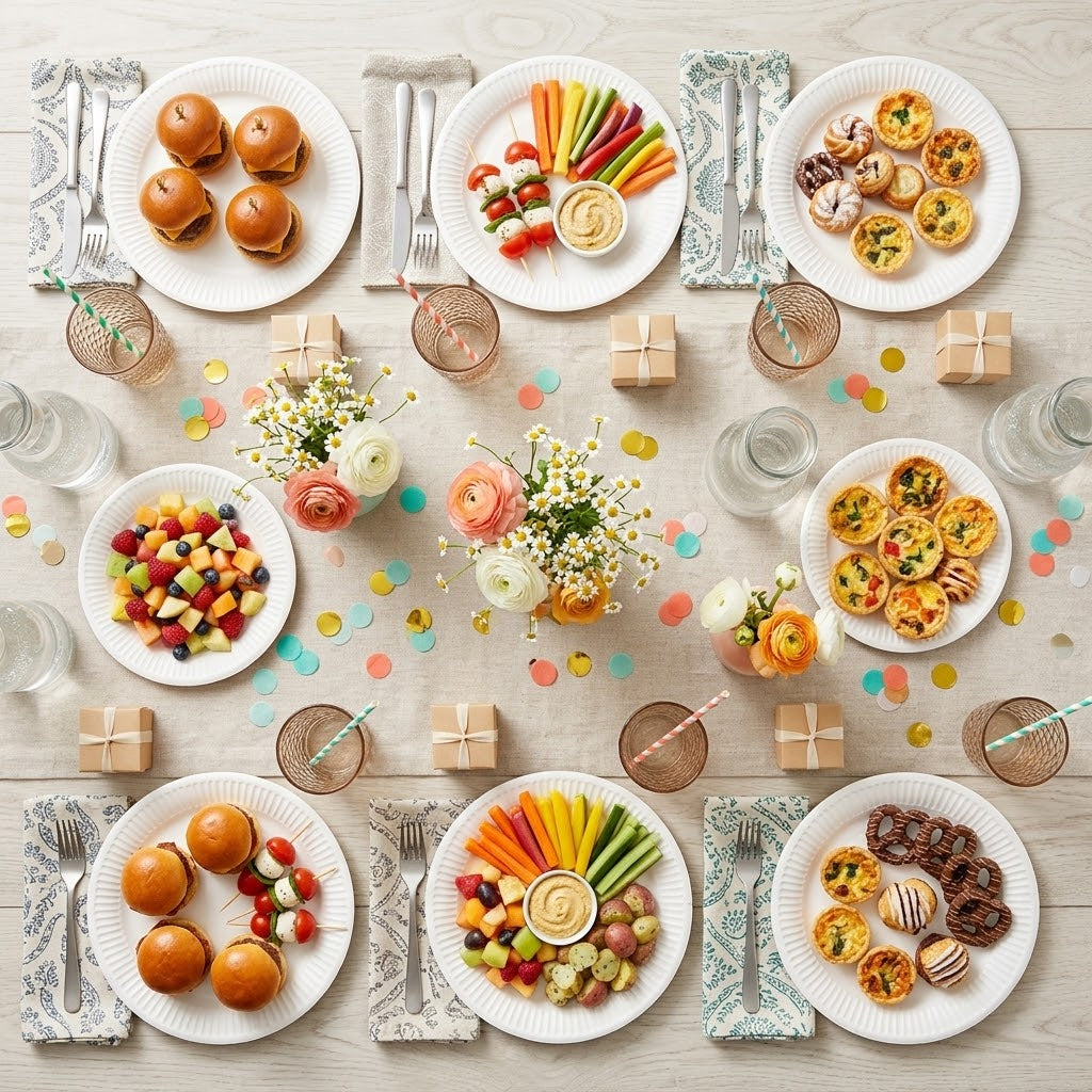 Assiettes Carton Blanc 23cm – Jetable Repas Mariage | 100 Pièces