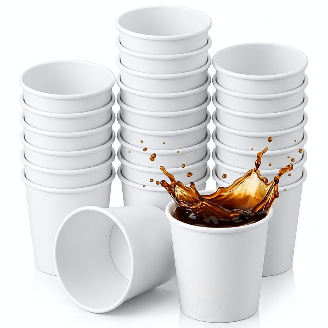 Espresso 120ml 4 oz Blanc - 100 pièces incl. SOUPER