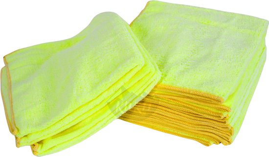 Tissons en microfibre - Nettoyage des chiffons 40 x 40 cm - 10 pièces
