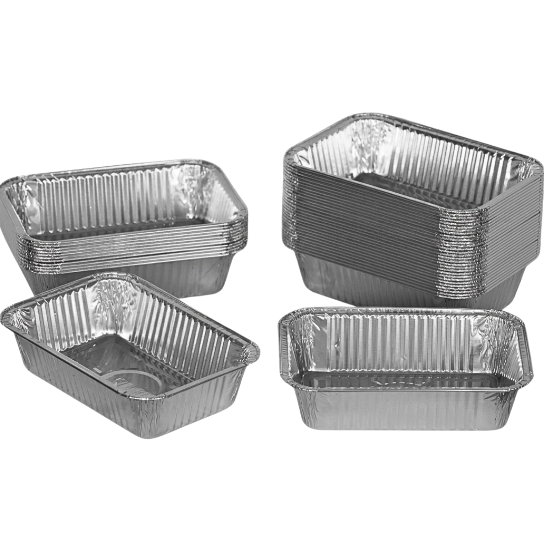 Barquettes Alu 850 Sans Couvercle 20x14cm – 100 Pièces | Lasagne Gratin Buffet Économique