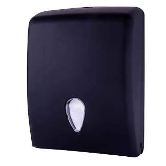 Handdoekdispenser Zwart ABS - 1 stuk