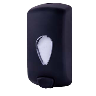 Zeepdispenser zwart ABS - 1 Liter