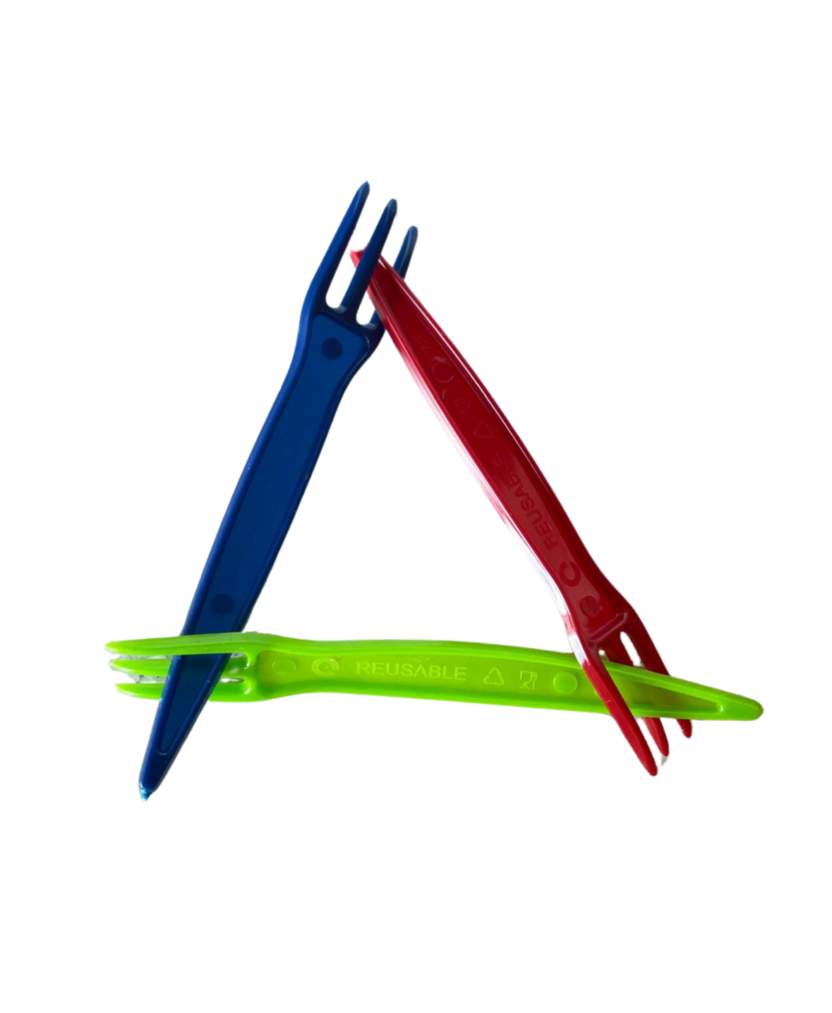 1000x Sterke Frietvorkjes PP Reusable - wegwerp vorkjes - snack vorken