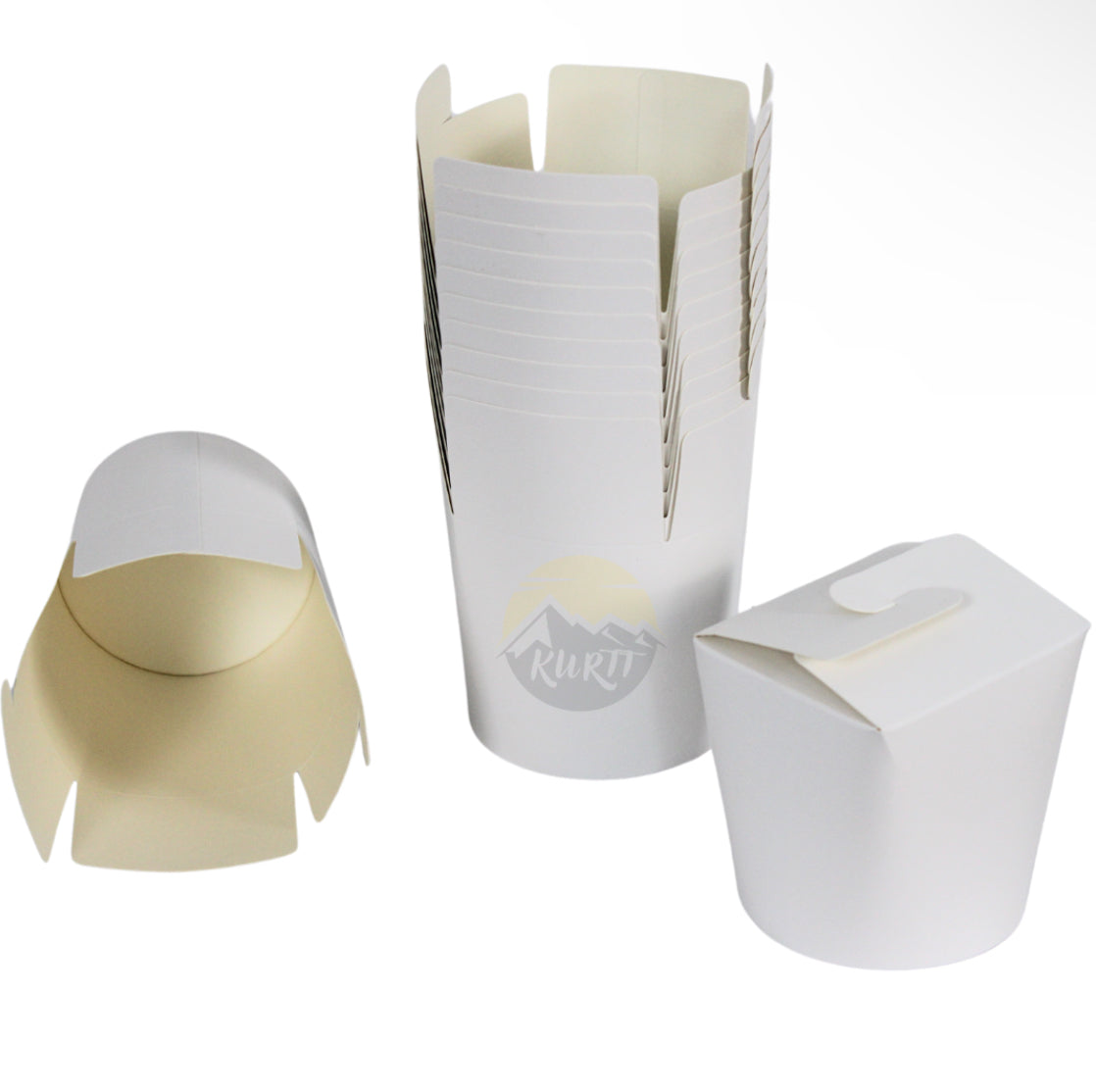 Noodle box Blanco white 16 oz - 500ml incl. SUP