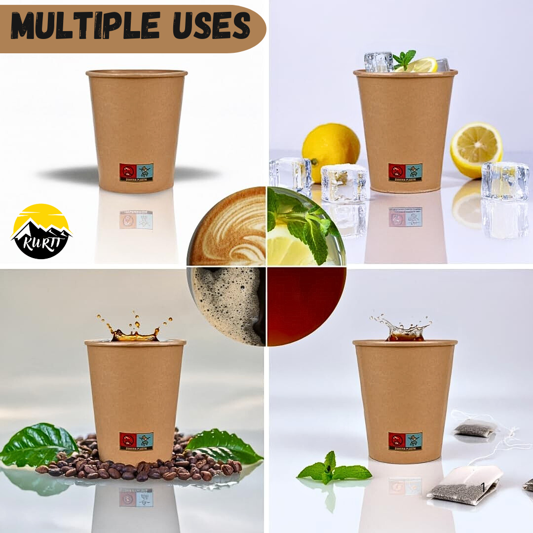 Coffee cups Brown 200ml - 1000 pieces