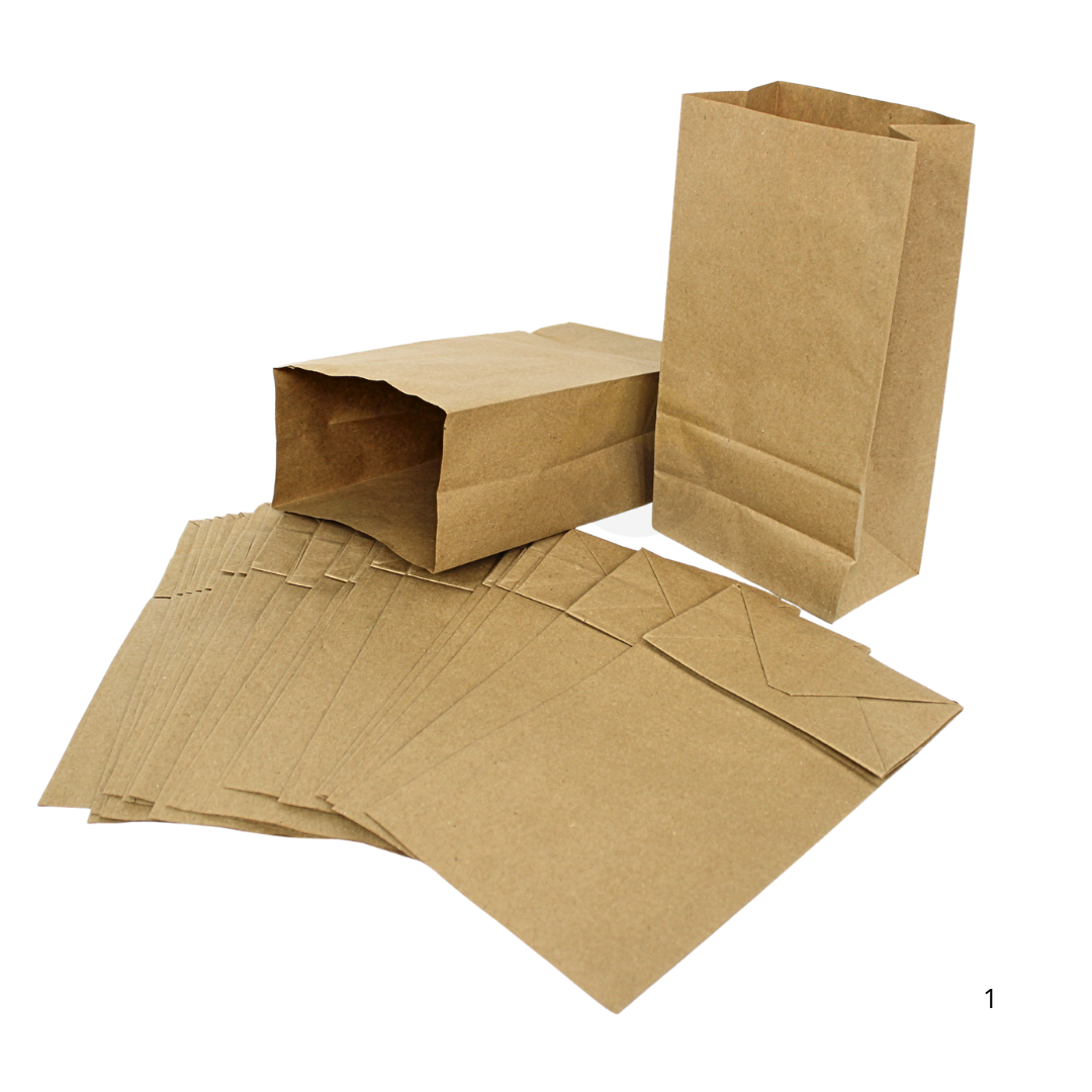 500x Sacs à fruits - sacs en papier pour fruits et légumes marron 15+9x28 cm