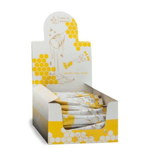 Miel en sachet - Dispensateur/Displaybox - 80 pièces x 8 grammes