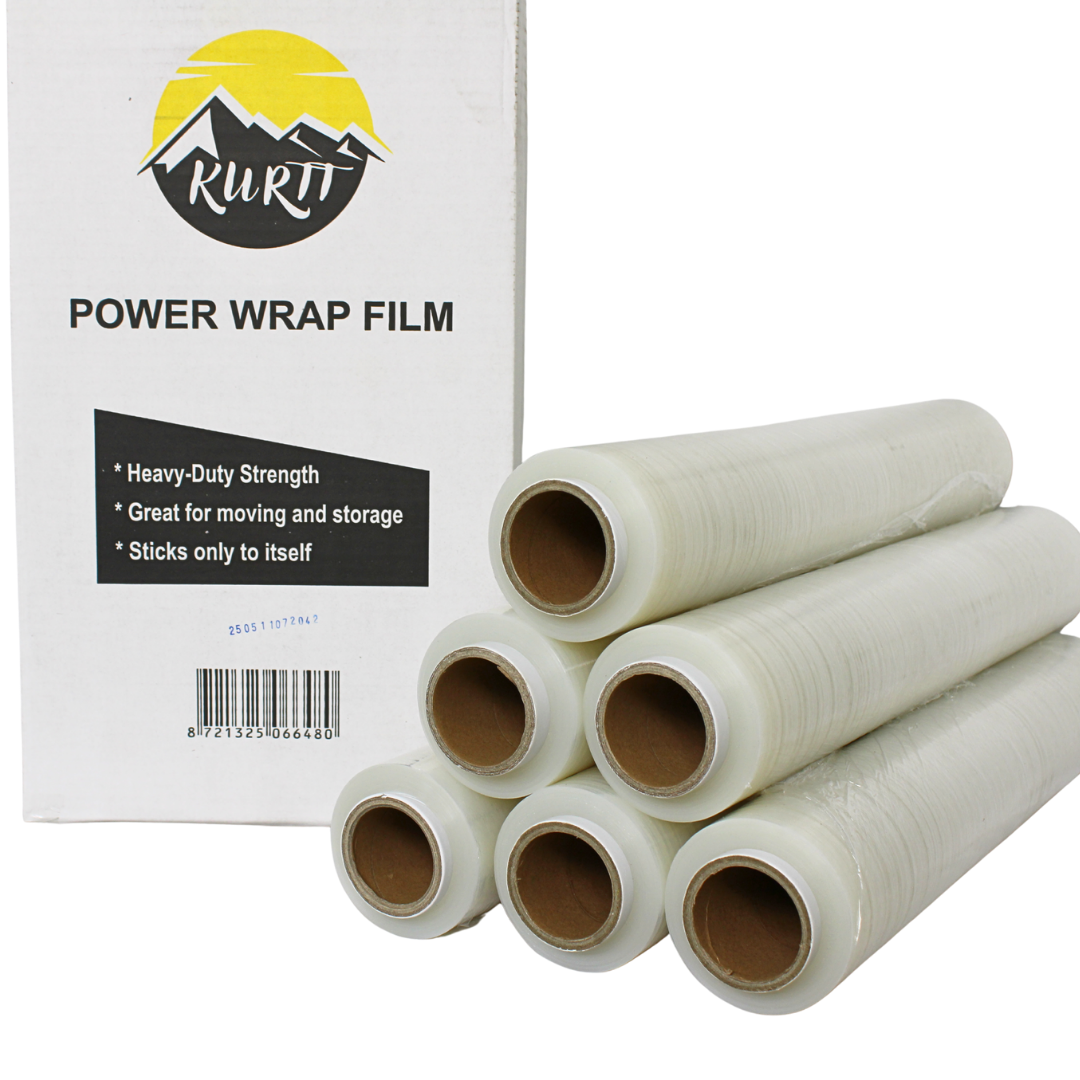 film transparent pour palettes 23 microns 50cm x 300m - 6 rouleaux