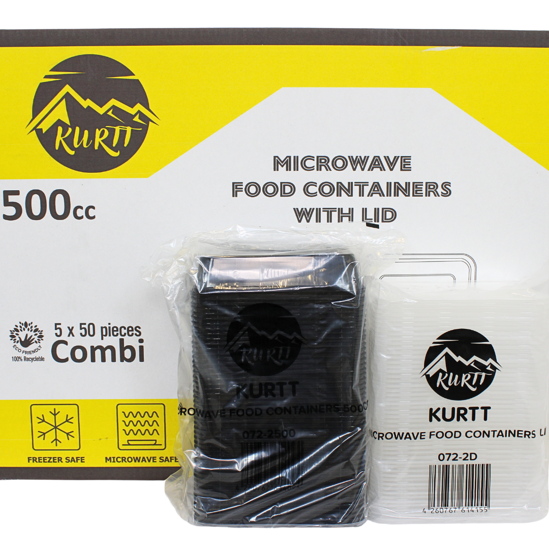 Magnetronbakjes met deksel - meal prep bakjes - stevig en flexibel - vershoudbakjes - zwart