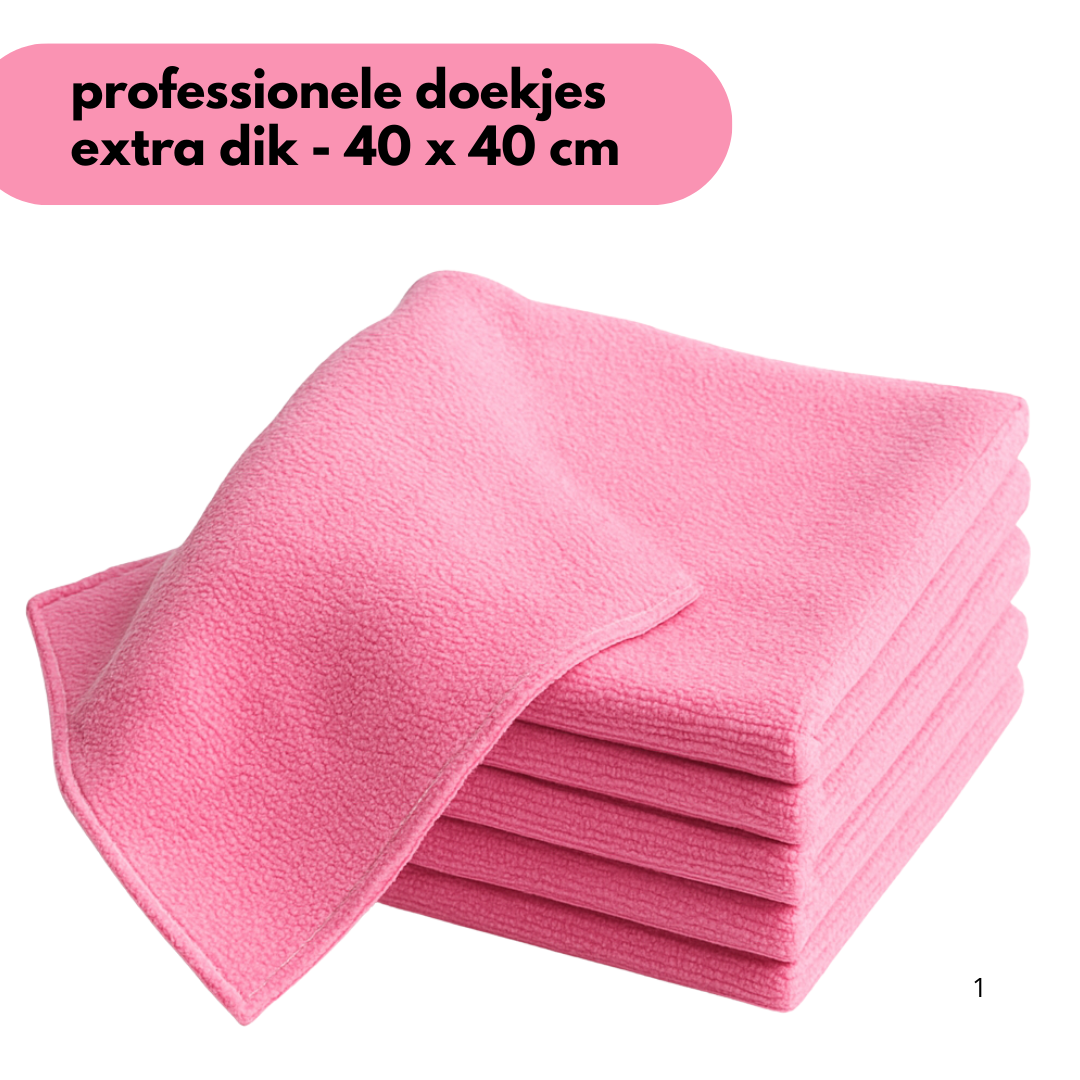 Chiffons en microfibres - chiffons de nettoyage 40 x 40 cm - 80 pièces