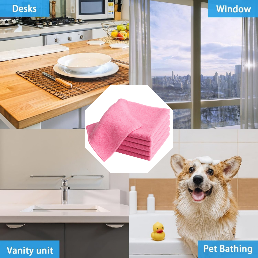 Chiffons en microfibres - chiffons de nettoyage 40 x 40 cm - 80 pièces