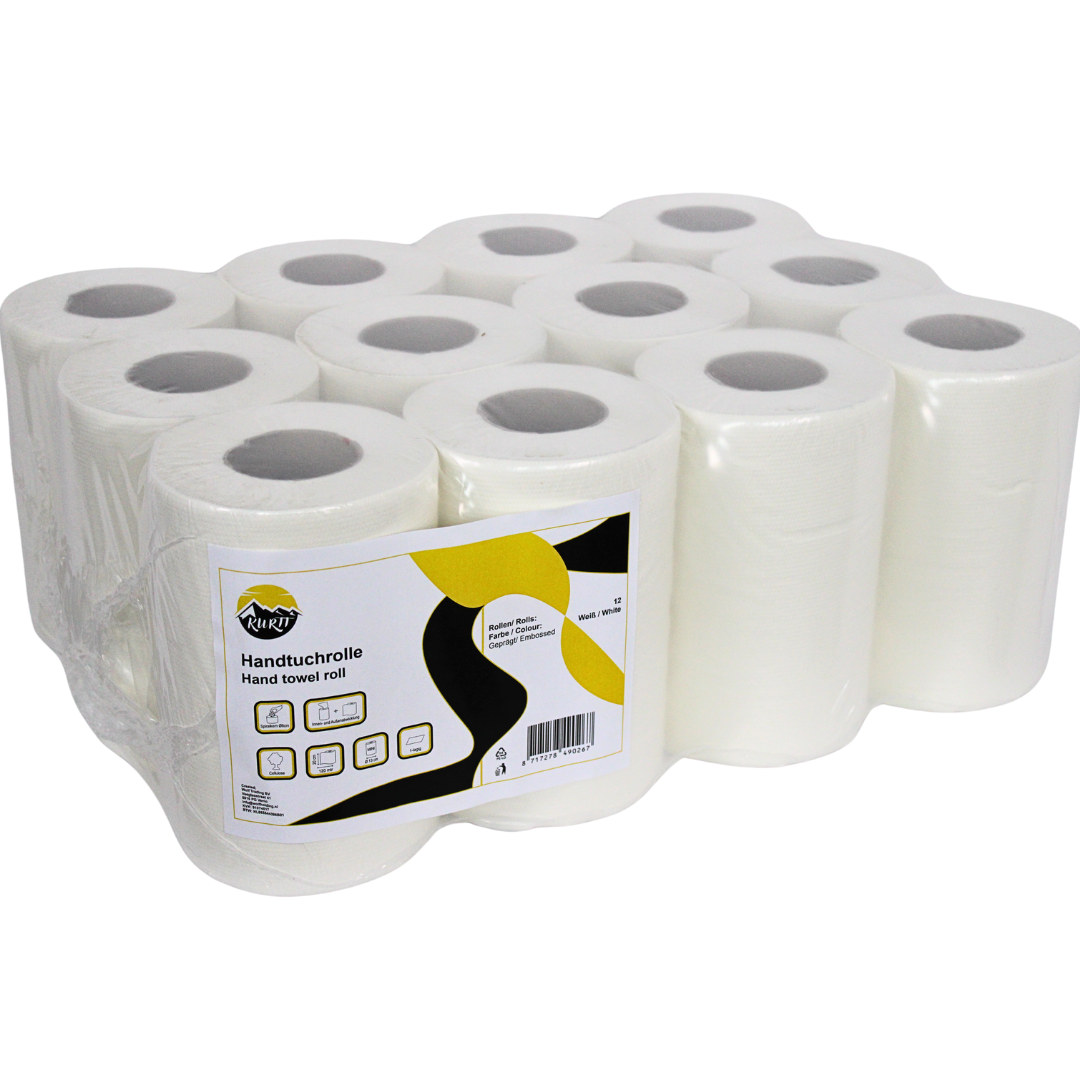 Mini 1-layer cleaning rolls - 12 pieces