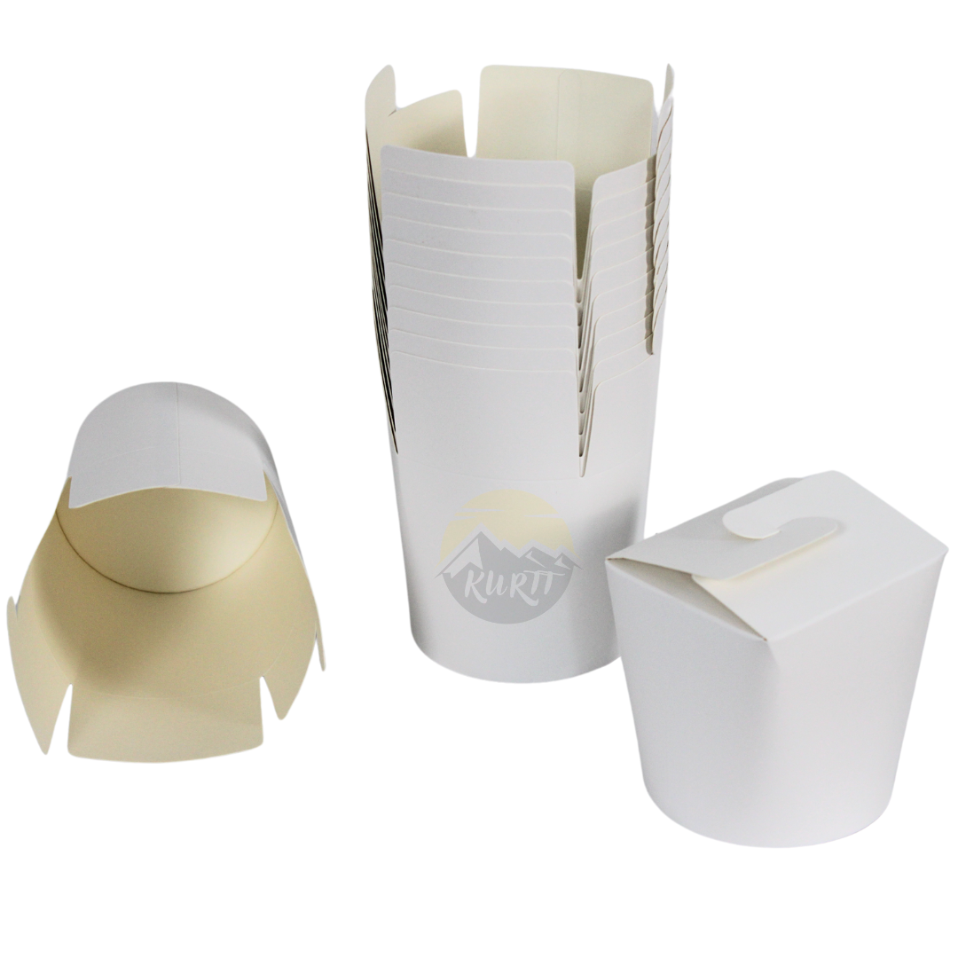 Noodle Box Blanco white 26 oz - 750ml