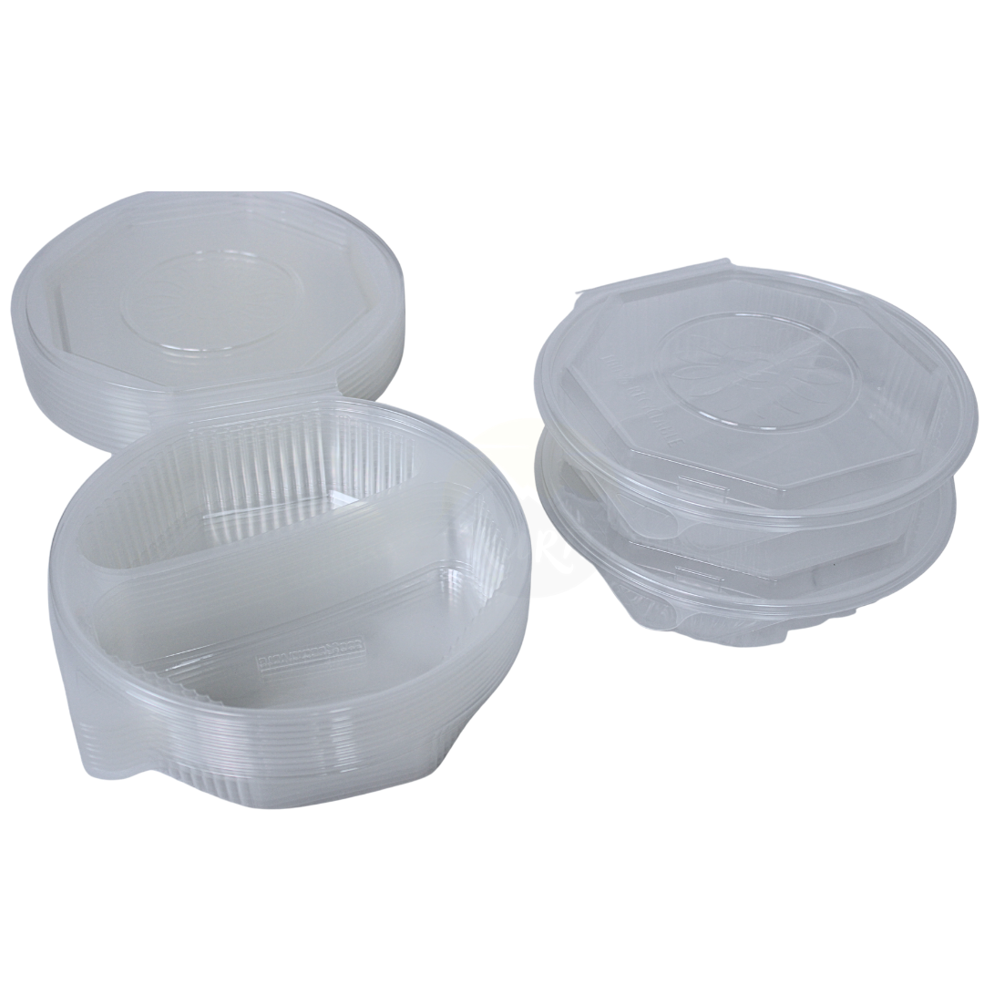 ripboxx® MEAL's Klapschaal PP Transparant | 1-vaks, 2-vaks & 3-vaks