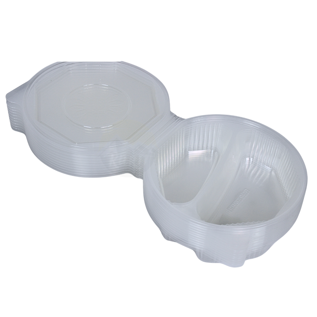 ripboxx® MEAL's Klapschaal PP Transparant | 1-vaks, 2-vaks & 3-vaks