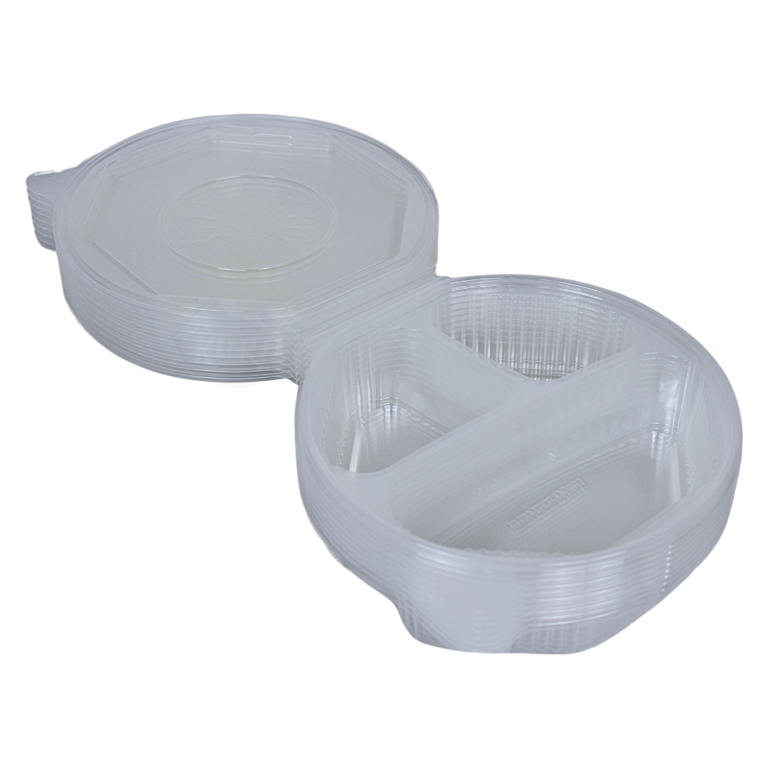 ripboxx® MEAL's Klapschaal PP Transparant | 1-vaks, 2-vaks & 3-vaks