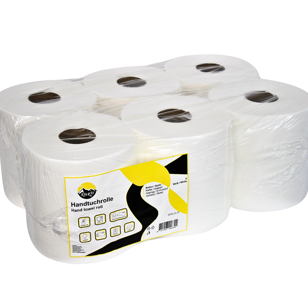 KURTT 12 Cleaning rolls 2-ply, (2 x 6 cleaning paper), dispenser suitable