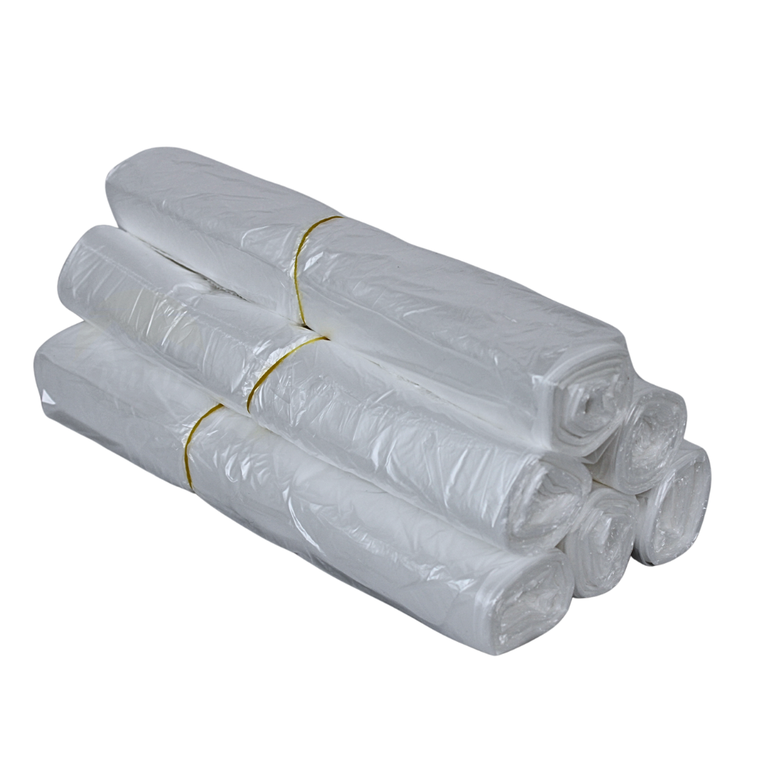 Sacs Poubelle HDPE 50x55cm Transparents – Poubelle à Pédale Type 15 En Rouleau | 1000 Pièces