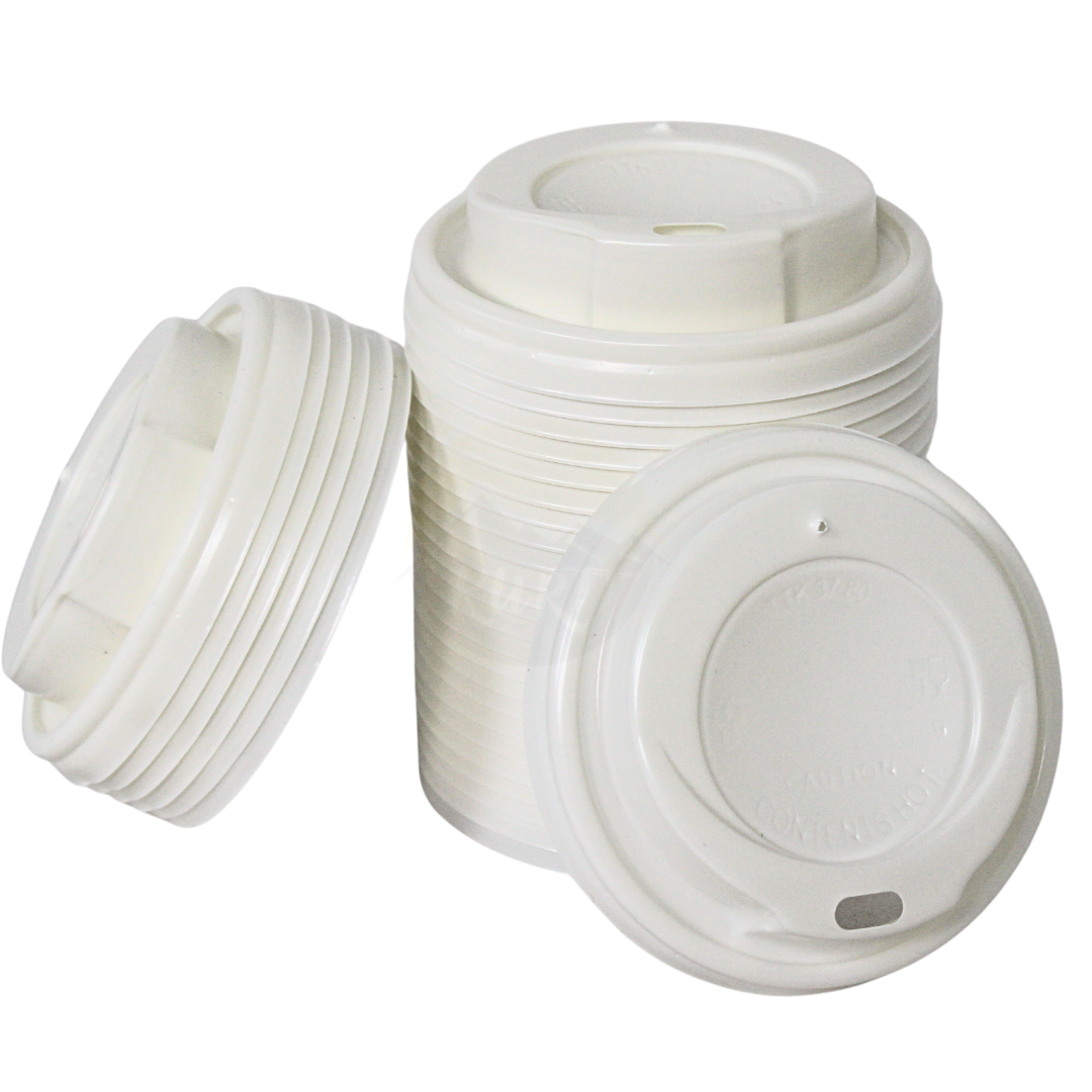 Coffee cup lids 80mm Ø white - 1000 pieces incl. SUP
