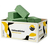 KURTT Essuie-mains papier pliage en Z 1 pli Vert – 10 000 feuilles