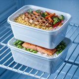KURTT Boîtes Repas Blanc PP Micro-ondes Congélateur 50/100 pièces Meal Prep