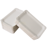 Paper plate/bowl 10x16cm white - 250 pieces