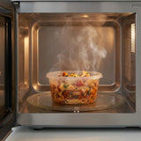 Pots Alimentaires 250ml Transparent Couvercle PP Réutilisable – 50 Pièces | Micro-Ondes Congélateur BPA-free