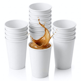 Tasses à café blanches 300ml 12 oz - 100 pièces incl. SOUPER