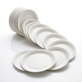 Assiettes Carton Blanc 20cm – Jetable Apéritif Buffet | 100 Pièces
