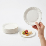 Assiettes à Dessert Carton Blanc 16cm – Jetable Pâtisserie | 100 Pièces