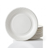 Assiettes Carton Blanc 23cm – Jetable Repas Mariage | 100 Pièces