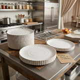 Très Grandes Assiettes Carton Blanc 28cm – Jetable Catering | 100 Pièces