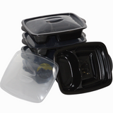 Microwave containers 2-compartment - 40 pieces