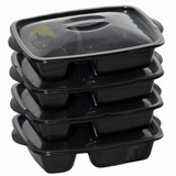 Microwave containers 2-compartment - 40 pieces