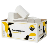 KURTT Essuie-Mains Papier Pliage Z 2 Plis Cellulose Blanc – 3200 Feuilles | Distributeur Sanitaire Professionnel