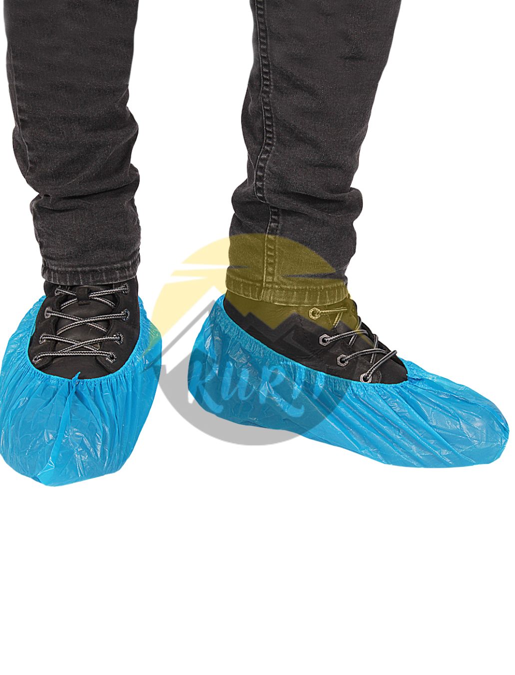 Disposable shoe covers blue - 100 pieces