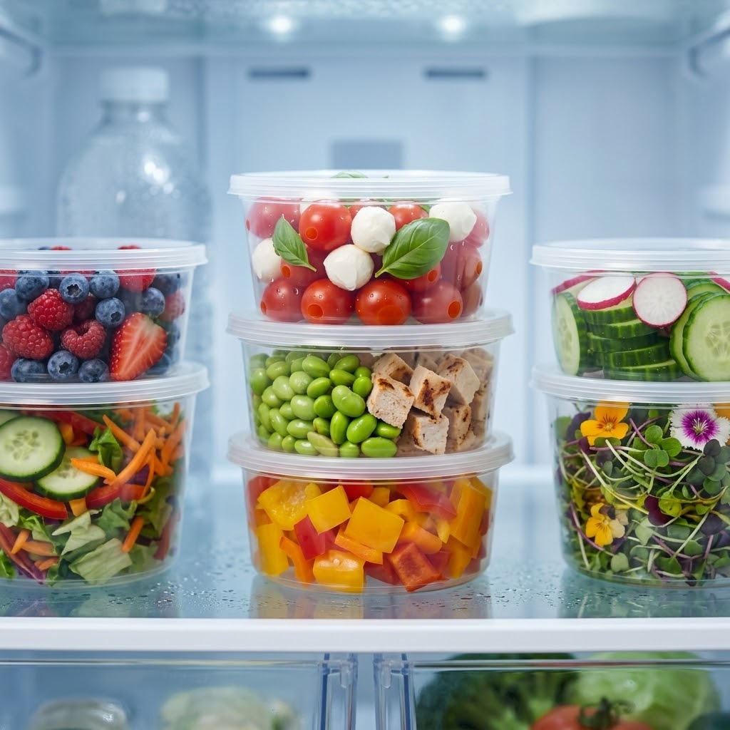 Pots Alimentaires 350ml Transparent Couvercle PP Réutilisable – 50 Pièces | Micro-Ondes Congélateur BPA-free