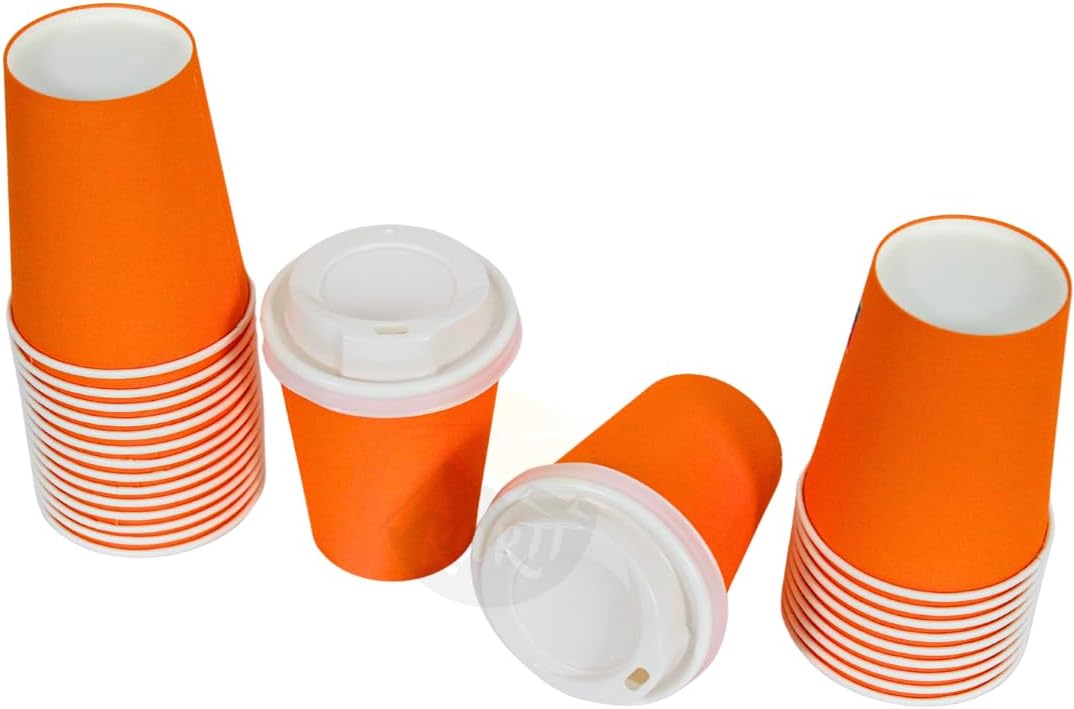 Koffiebekers, drinkbekers, kartonnen bekers 8 oz / 200ml