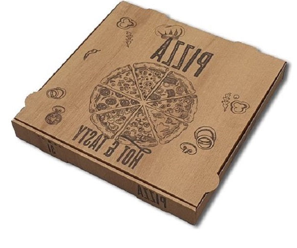 Pizza cardboard Brown 29x29x4 cm kraft - 100 pieces