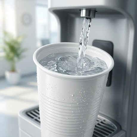  Gobelets Jetables Blancs 200ml PE – 1000 pièces | Verres Plastique Cantine Distributeur Eau Professionnel | Prix Incluant Éco-contribution