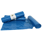 Sacs Poubelle LDPE 70x110cm (120L) Bleus Type 60 En Rouleau | 200 Pièces