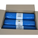 Sacs Poubelle LDPE 70x110cm (120L) Bleus Type 60 En Rouleau | 200 Pièces