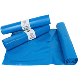 Sacs Poubelle LDPE 80x120cm Bleus Type 70 En Rouleau | 200 Pièces