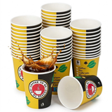 Gobelets Carton Café 200ml Design Coffee To Go – 1000 Pièces | Éco-Contribution Incluse