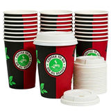 Tasses à café avec couvercle en PP, 0,2L - 500 pièces