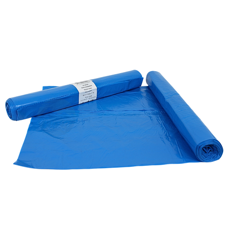 Sacs Poubelle LDPE 90x110cm Bleus (170L) Type 70 En Rouleau | 100 Pièces