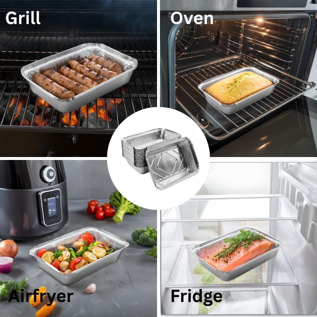 Aluminum tray 911 with lids - 100 pieces