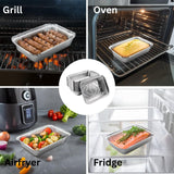 Aluminum tray 911 with lids - 100 pieces