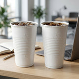 Gobelets Jetables Blancs 200ml PE – 3000 pièces | Verres Plastique Cantine Distributeur Eau Professionnel | Prix Incluant Éco-contribution